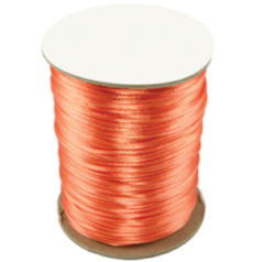 Satin Cord / Rattail #2 - Made in the USA - Peach