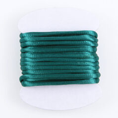 Satin Cord / Rattail #2 - Made in the USA - Dark Green