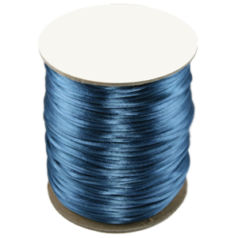 Satin Cord / Rattail #2 - Made in the USA - Teal