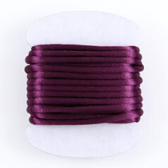 Satin Cord / Rattail #2 - Made in the USA - Plum