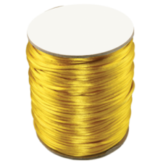 Satin Cord / Rattail #2 - Made in the USA - Gold