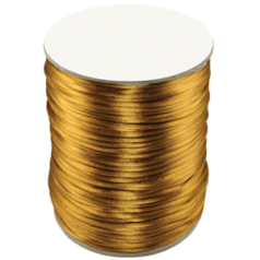 Satin Cord / Rattail #2 - Made in the USA - Camel