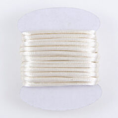Satin Cord / Rattail #2 - Made in the USA - Ivory