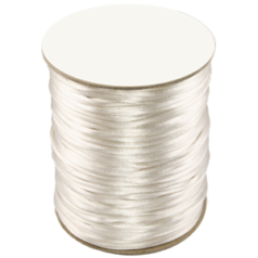 Satin Cord / Rattail #2 - Made in the USA - Ivory