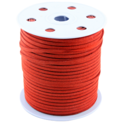 Ultrasuede Lace 3mm - Red