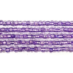 Czech Seed Beads, 10/0 - Solgel Crystal AB Lilac (strung)
