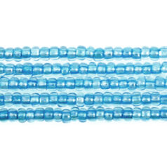 Czech Seed Beads, 10/0 - Solgel Crystal AB Blue (strung)