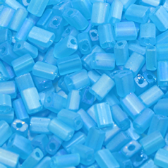 Flat Rectangle 5x3.5mm Trans Matt AB - Light Aqua