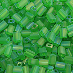 Flat Rectangle 5x3.5mm Trans Matt AB - Chartreuse