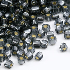 Miyuki Japanese Seed Bead, Triangle size 10/0 Silver lined - Grey (Hole Size 0.9mm)