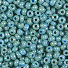 Czech Seed Beads, 6/0 - Opaque Color Lustre Turquoise (loose)