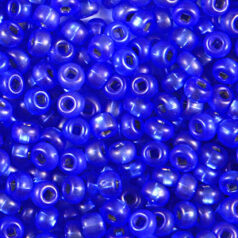 Czech Seed Beads, 6/0 - Silverlined Matt Sapphire AB (loose)