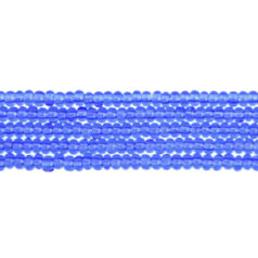 Czech Seed Beads, 13/0 - Transparent Sapphire (strung)