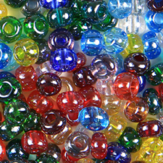 Czech Seed Beads, 3/0 - Transparent Lustre Mixed Colours (loose)