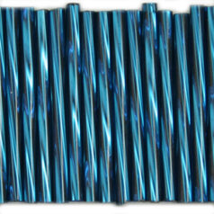 Preciosa Czech Bugle Beads 30mm Twist - Silverlined Montana (loose)