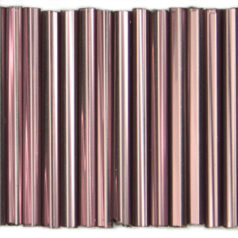 Preciosa Czech Bugle Beads 30mm - Silverlined Dk. Amethyst (loose)