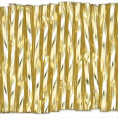 Preciosa Czech Bugle Beads 30mm Twist- Silverlined Gold (loose)