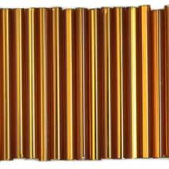 Preciosa Czech Bugle Beads 30mm - Silverlined Dark Brown (loose)