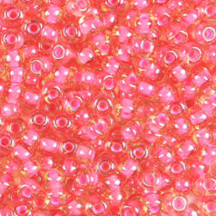 Czech Seed Beads, 6/0 - Colourlined Topaz Orange Lined (loose)