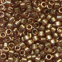 Miyuki Delica - Size 11/0 - Transparent Lustre Metallic Rose Gold DB-115