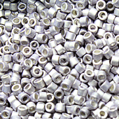 Miyuki Delica - Size 11/0 - Galvanized Semi Matte Lt Smoky Amethyst DB-1158