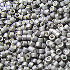 Miyuki Delica - Size 11/0 - Galvanized Semi-Matte Graphite DB-1186