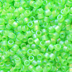 Miyuki Delica - Size 11/0 - Matte Transparent Lime AB DB-1281