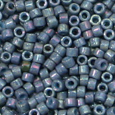 Miyuki Delica - Size 11/0 - Opaque Dark Grey AB DB-132