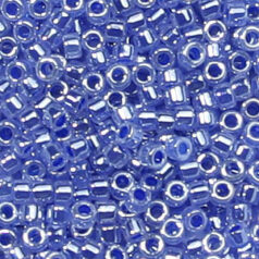 Miyuki Delica - Size 11/0 - Lined Crystal/Med. Blue Lustre DB-243