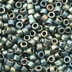 Miyuki Delica - Size 11/0 - Matte Metallic Green Iris DB-324