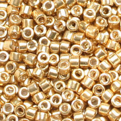 Miyuki Delica - 11/0 - Galvanized Yellow Gold DB-410