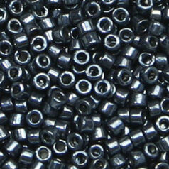 Miyuki Delica - Size 11/0 - Galvanized Dark Gunmetal DB-453