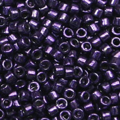 Miyuki Delica - Size 11/0 - Galvanized Dark Purple DB-464
