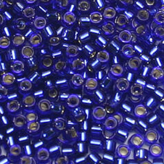 Miyuki Delica - Size 11/0 - Silverlined Sapphire DB-47