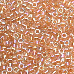 Miyuki Delica - Size 11/0 - Lined Peach AB DB-54