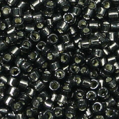 Miyuki Delica - Size 11/0 - Silverlined Dark Grey DB-613