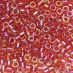 Miyuki Delica - Size 11/0 - Lined Strawberry Ice AB DB-62