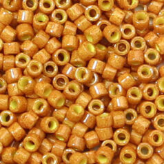 Miyuki Delica - 11/0 - Dyed Opaque Pumpkin DB-653