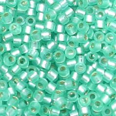 Miyuki Delica - Size 11/0 - Semi-Matte Silverlined Mint Green DB-691
