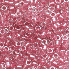 Miyuki Delica - 11/0 - Shimmering Rose Lined Crystal DB-902