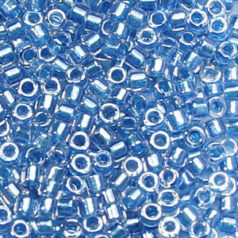 Miyuki Delica - 11/0 - Shimmering Aqua Lined Crystal DB-905