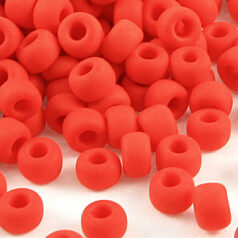Miyuki Japanese "E" bead - Opaque Matte Lt. Red
