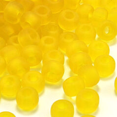 Miyuki Japanese "E" bead - Transparent Matte Dk. Yellow