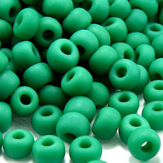 Miyuki Japanese "E" bead - Opaque Matte Green