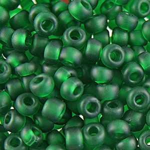 Miyuki Japanese "E" bead - Transparent Matte Green