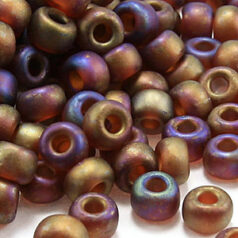 Miyuki Japanese "E" bead - Transparent Matte Iris Brown