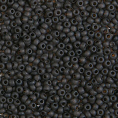 Czech Seed Beads, 10/0 - Opaque Matt Black (loose)