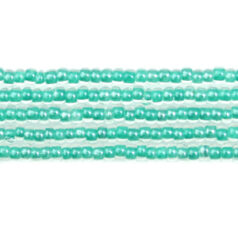Czech Seed Beads, 10/0 - Lustre Terra Colourlined Green Aqua (strung)
