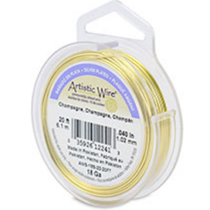 Artistic Wire SILVER 18ga. - Champagne