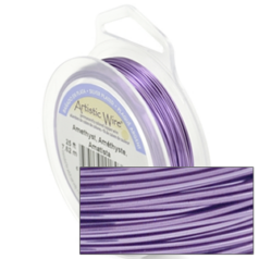 Artistic Wire SILVER 22ga. - Amethyst (10 yards/spool)